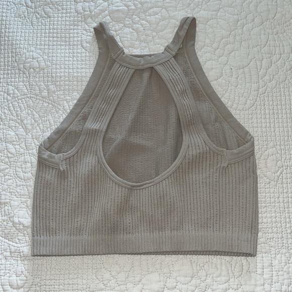 Cute women’s brown crop top. Medium. Stretchy material. Great condition. Summer - Picture 2 of 3